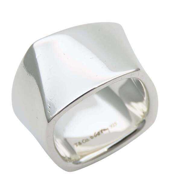 Tiffany & Co. Sterling Silver 1837 Classic Concave Band Ring  TIFFANY Silver Ring